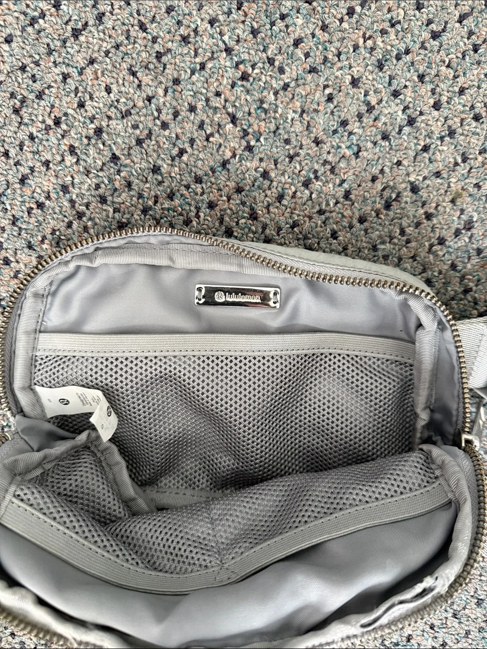 Lululemon Light Gray Belt Bag
